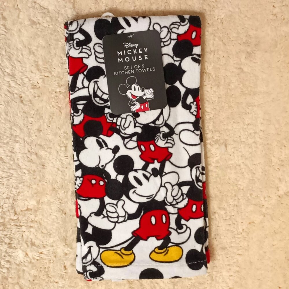 NWT ~ Disney Mickey Mouse Kitchen Towels (Set of 2)